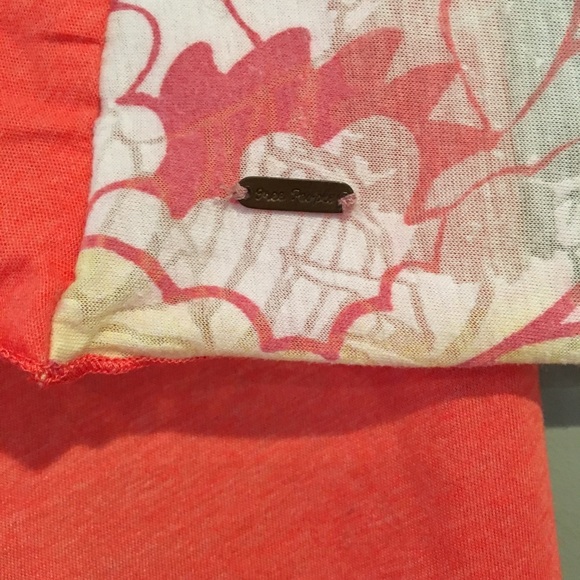 Free People salmon/cream color infinity scarf.  HOST PICK - Picture 2 of 3